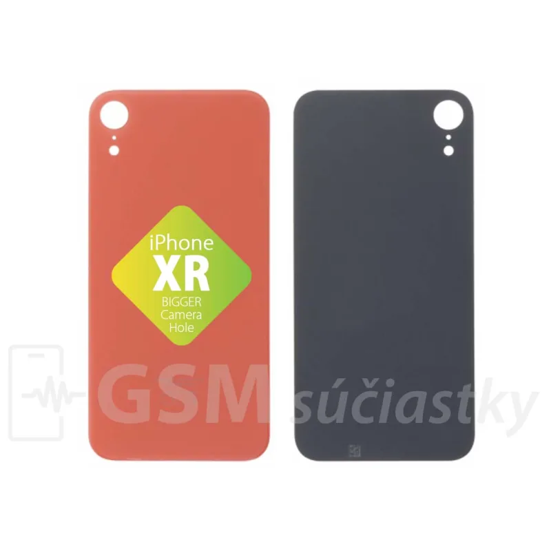 iPhone XR - Zadné sklo housingu Coral