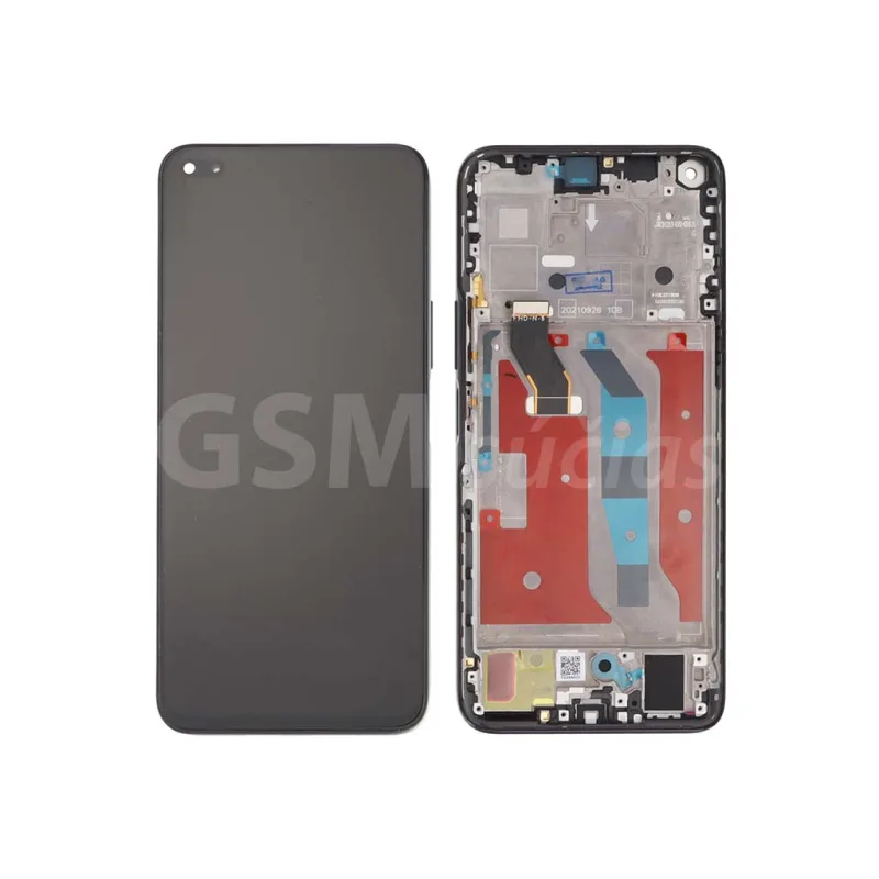 Huawei Nova 8i - LCD displej + Dotykové sklo a rám Farba: Čierna