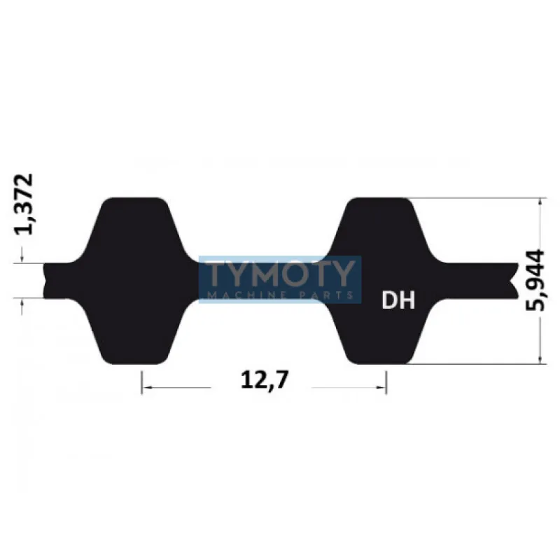 Remeň ozubený 270 DH optibelt ZR rukáv
