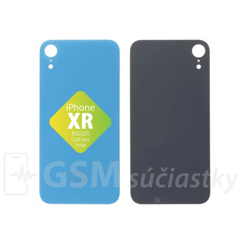 iPhone XR - Zadné sklo housingu Svetlo Modré