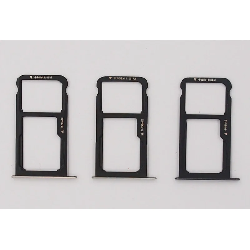 Držiak SIM karty a pamäťovej karty SD Huawei Honor 8 Lite, P9 Lite 2017, P8 Lite 2017 Farba: Čierna