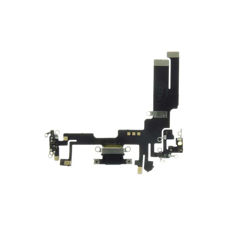 Flex kábel nabíjania iPhone 14 - nabíjací konektor, mikrofón Farba: čierna-šedá