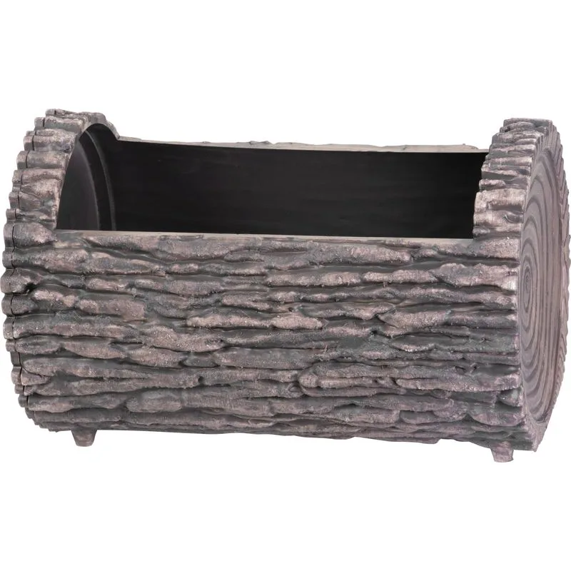 Kvetináč Woodeff, walnut, 22x35 cm, truhlík, kmeň, efekt dreva