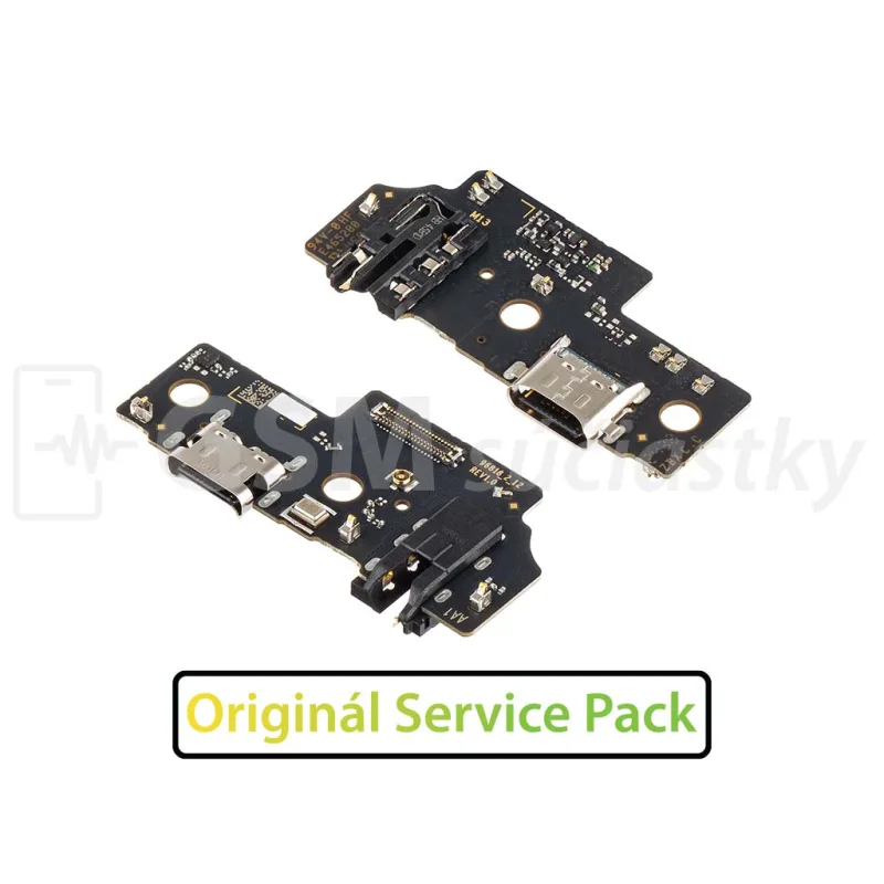PCB doska nabíjania Samsung Galaxy A05, A055 - nabíjací konektor, mikrofón Original
