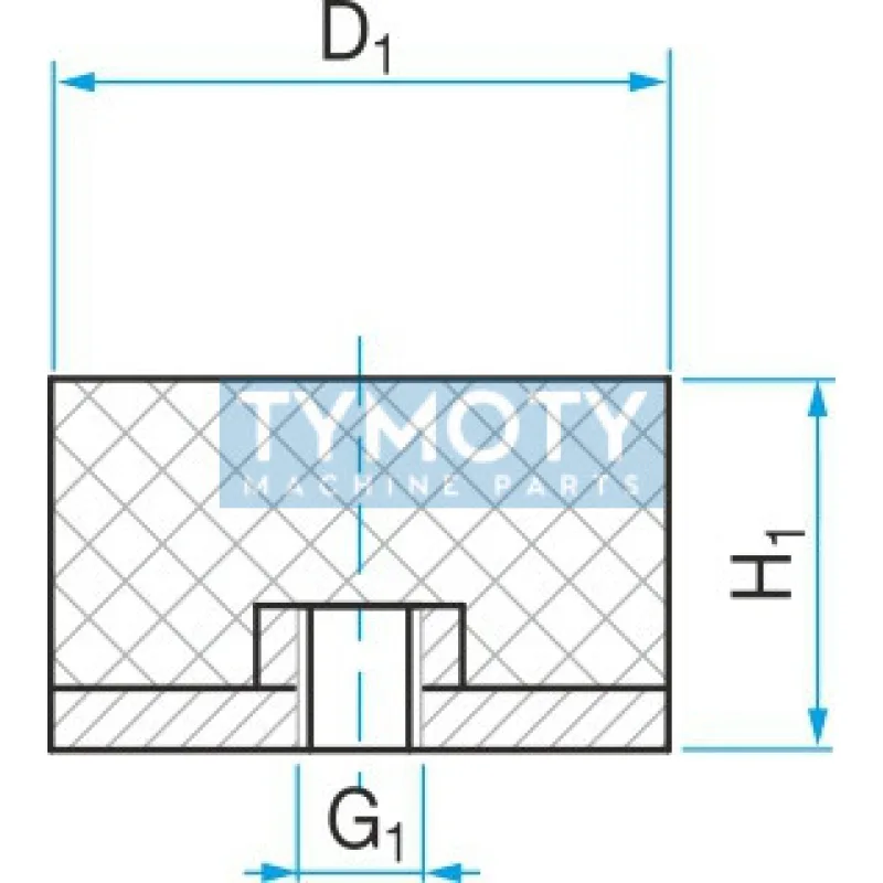 Silentblok typ 5 - 30x20 M6