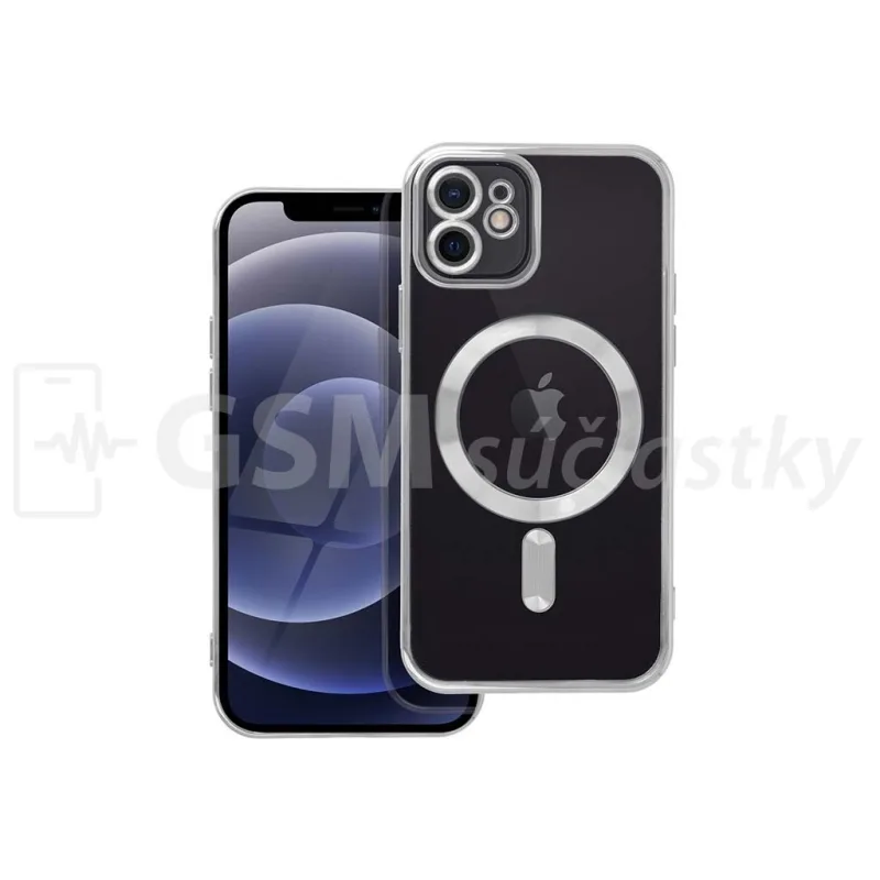 Puzdro MagSafe pre Apple iPhone 12 Farba: Strieborná