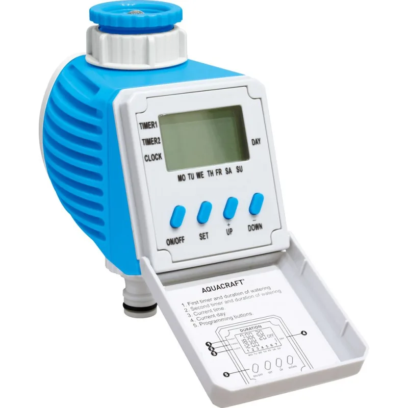 Časovač AQUACRAFT 290110, digitálny, 1x vývod, záhradný, 1"-3/4"