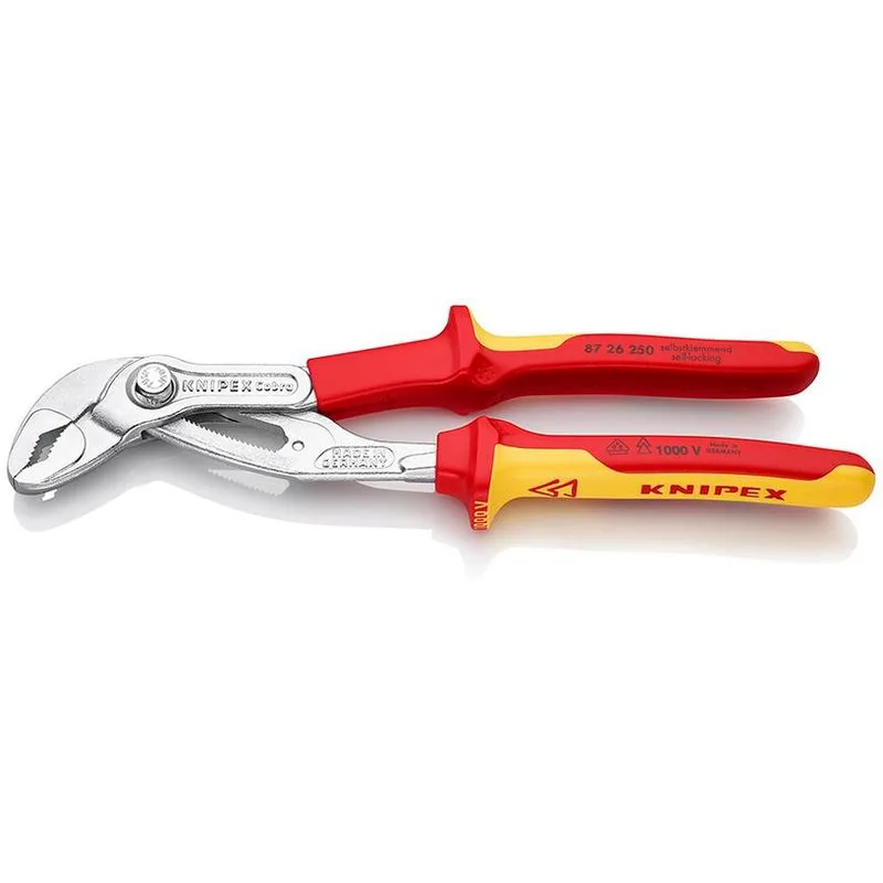 Kliešte KNIPEX 87 26 250 – 250 mm, 2", Cobra, CrV, VDE 1000V