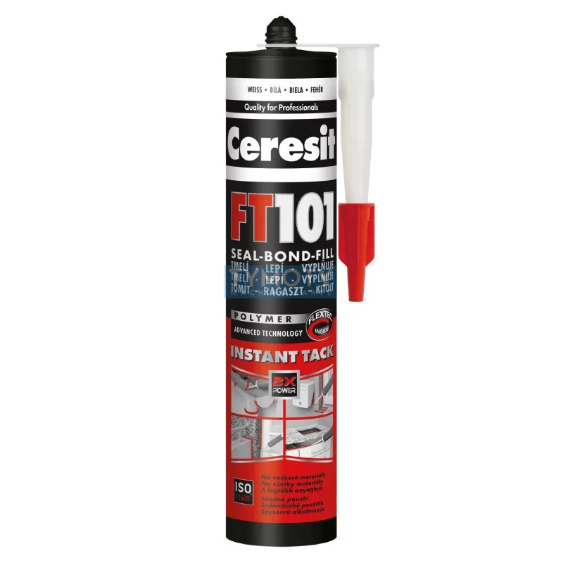 Ceresit FT 101 - 280 ml lepiaci tmel na všetky materiály biely