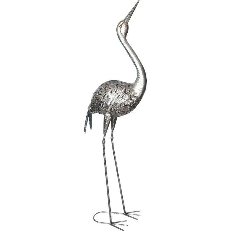 Záhradná dekorácia Mecco Žeriav, plechová, 34x23x111 cm