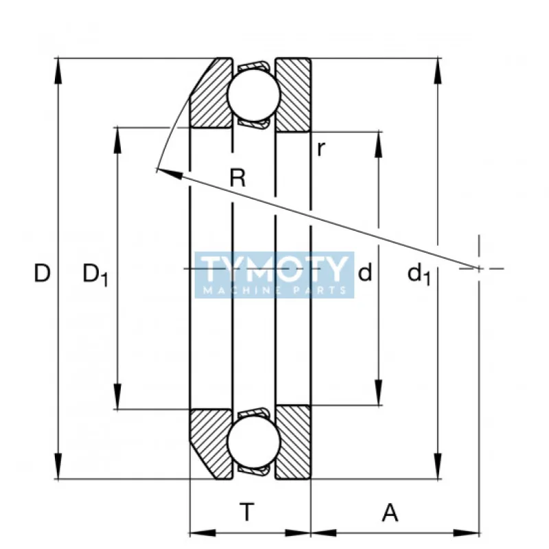 FAG 53322-MP axiálne guľkové ložisko