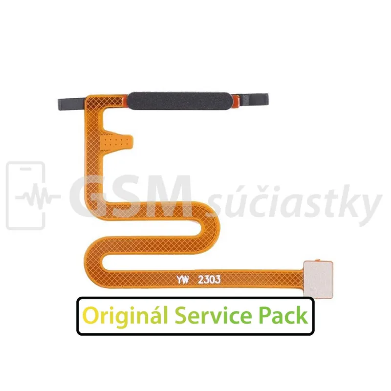 Flex fingerprint Samsung Galaxy A14 A145R - odtlačku prsta Farba: Čierna