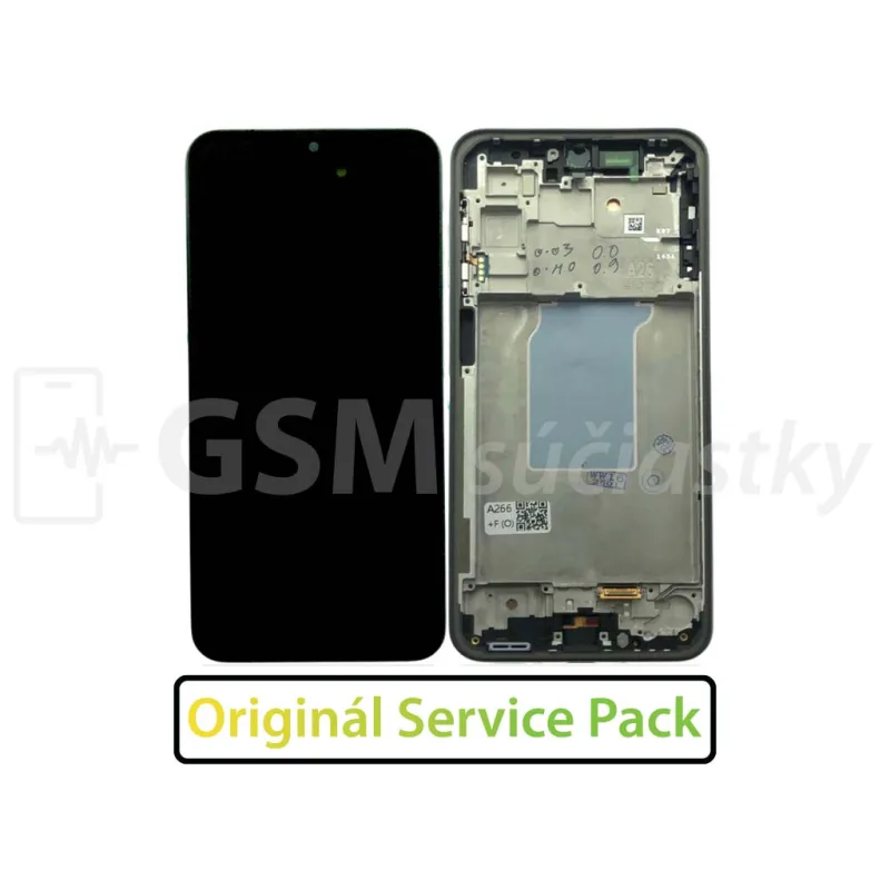 Samsung A266 Galaxy A26 5G - LCD displej + Dotykové sklo a Rám Originál Farba: Čierna