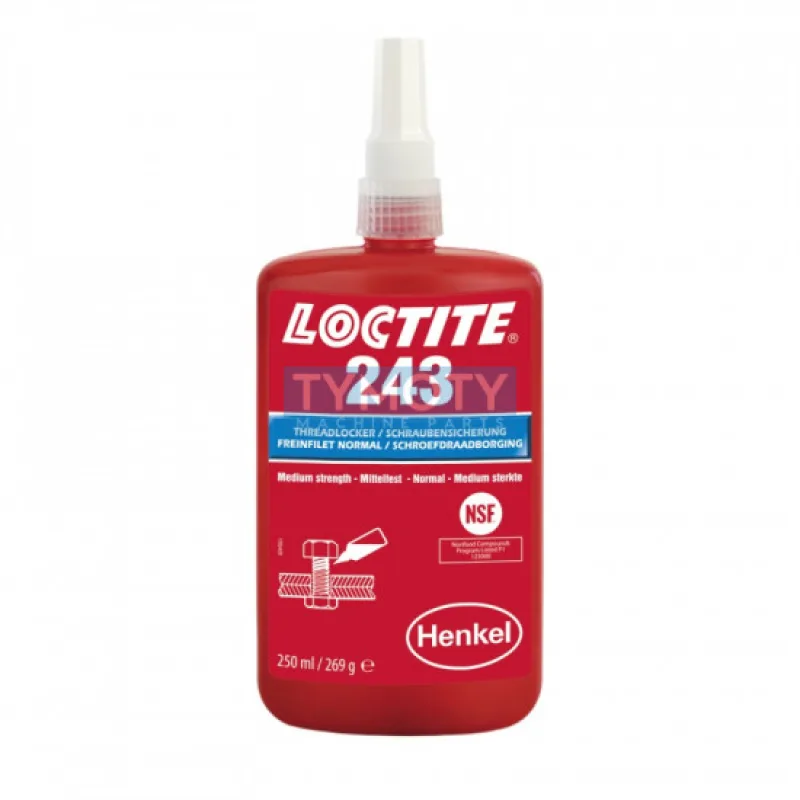 Loctite 243 - 250 ml zaisťovač skrutiek SP
