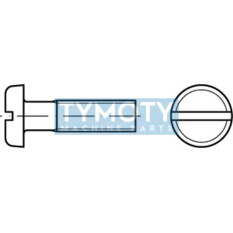 Skrutka nízka valcová hlava - drážka DIN 85 M3x6 pozink