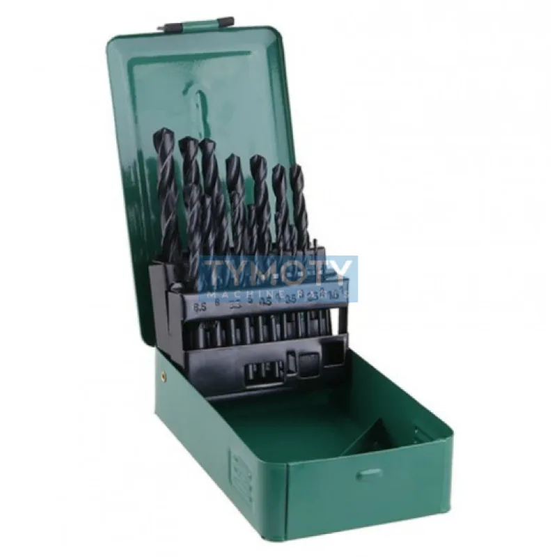 Súprava vrtákov HSS 1-10 mm (po 0,5 mm) 19 ks v plechovej krabičke