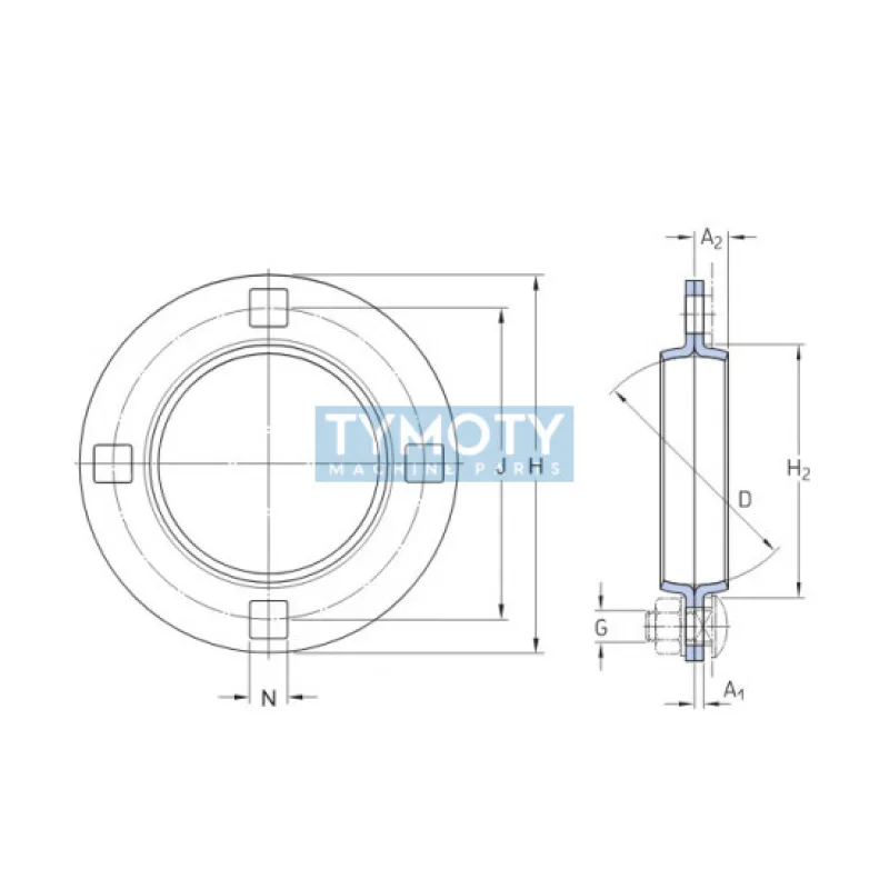 SKF PF 80 okrúhle plechové ložiskové teleso