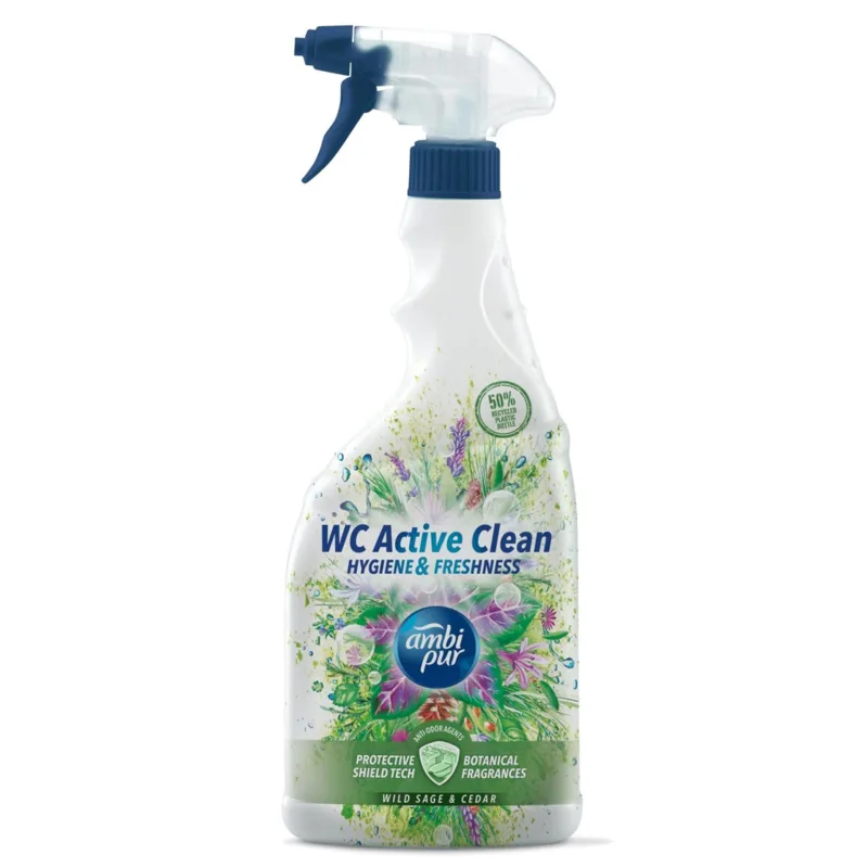 Ambi Pur WC Active sprej Divoká šalvia a Céder 750 ml