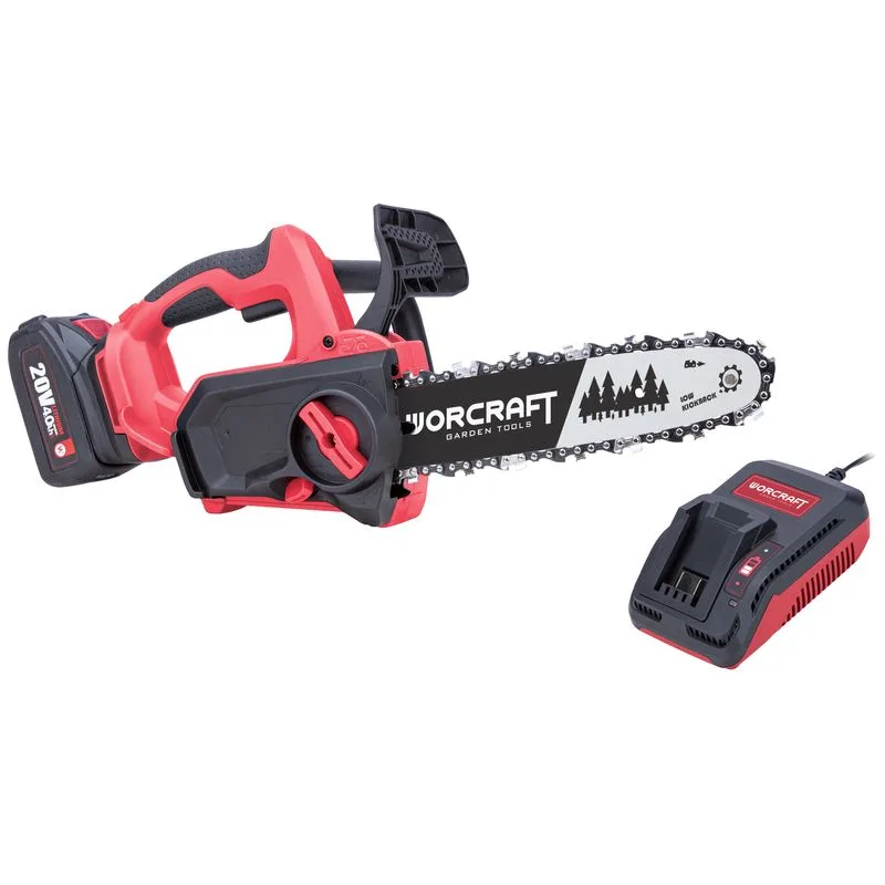 Set Worcraft WSET-10 CGC-S20LiB ShareSYS: 20V Li-Ion reťazová píla + nabíjačka + akumulátor
