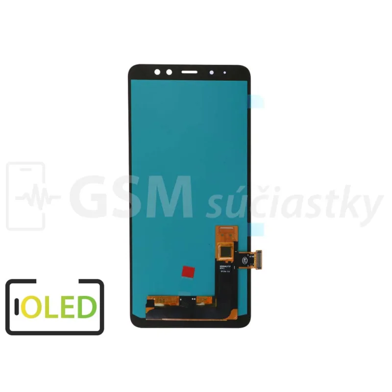 LCD displej + dotykové sklo Samsung Galaxy A8 Plus 2018, A730 Farba: Čierna