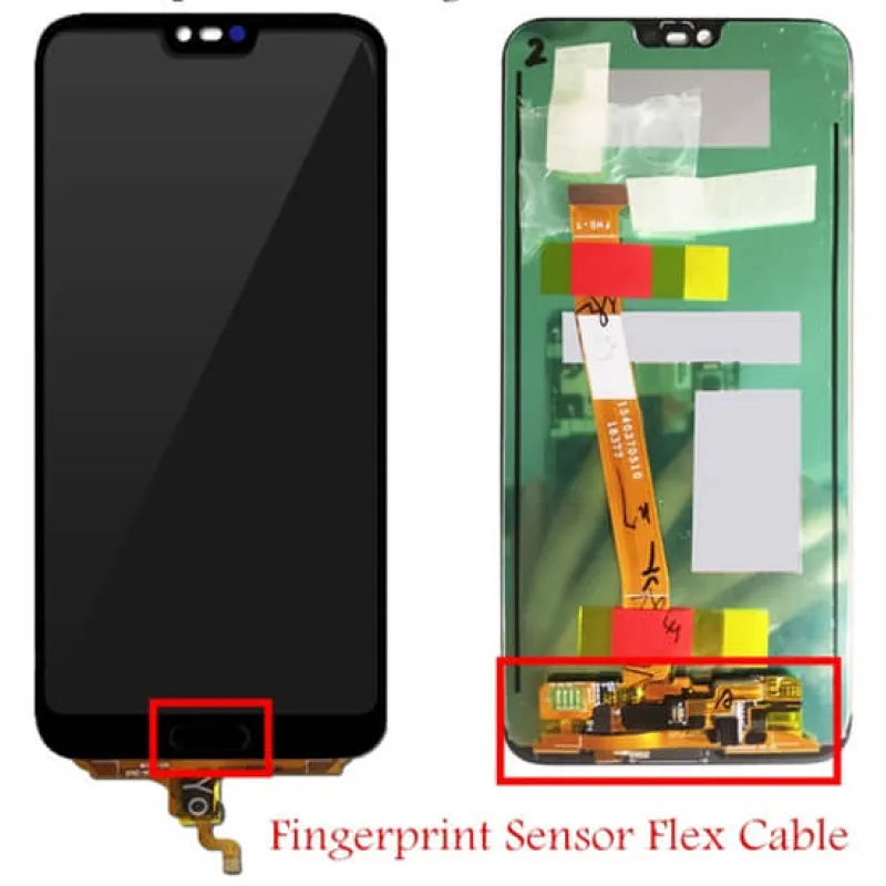Huawei Honor 10 - LCD displej + Dotykové sklo + fingerprint Farba: Čierna + snímač otlačku prsta