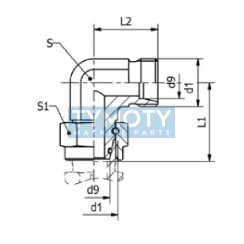 Spojka LSSO2 6L M12x1, 5/M12x1, 5 vz O-kr.