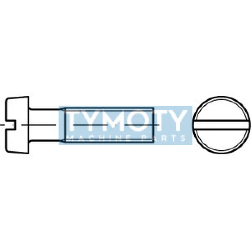 Skrutka valcová hlava - drážka DIN 84 M5x10
