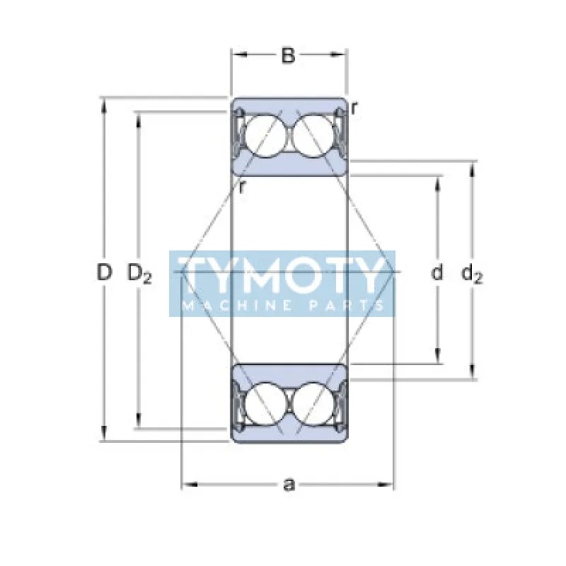 SKF 3203 A-2RS1TN9/C3MT33 guľkové ložisko s kosouhlým stykom