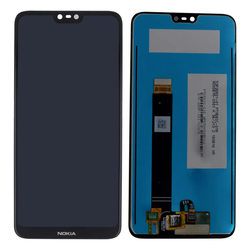 LCD Displej + Dotykové sklo Nokia 7.1 Farba: Čierna