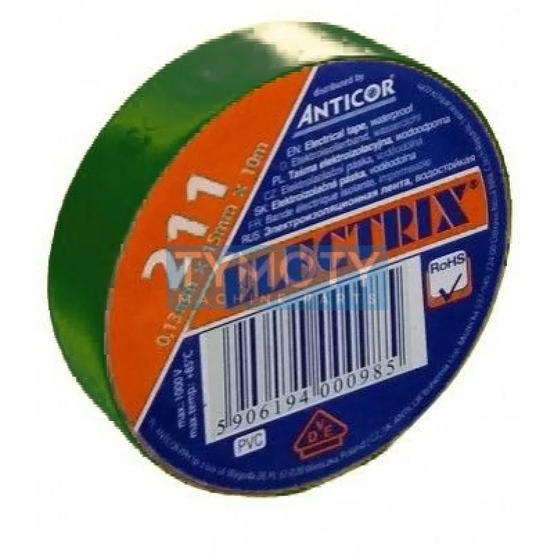 Páska izolačná PVC 0,13x15x10-zelená