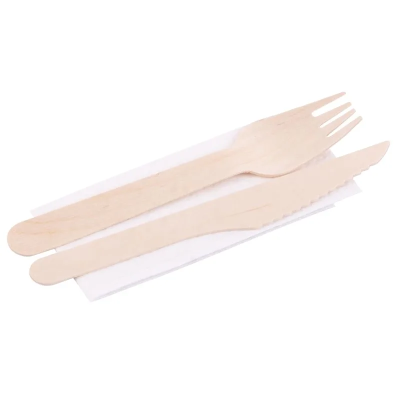 Príbor MagicHome Woodline ECO – drevený, 100% prírodný