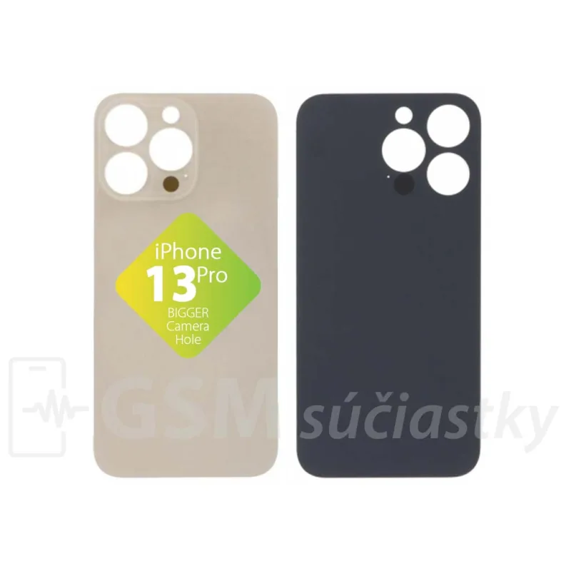 iPhone 13 Pro - Zadné sklo housingu Zlaté