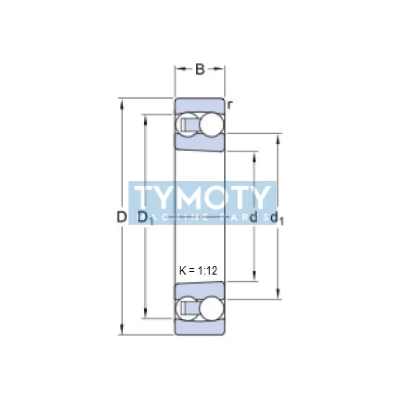 SKF 2307 EKTN9/C3 naklápacie guľkové ložisko