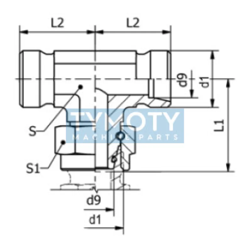 Spojka TSSO2 18L M26x1,5/M26x1,5 vz O-kr.