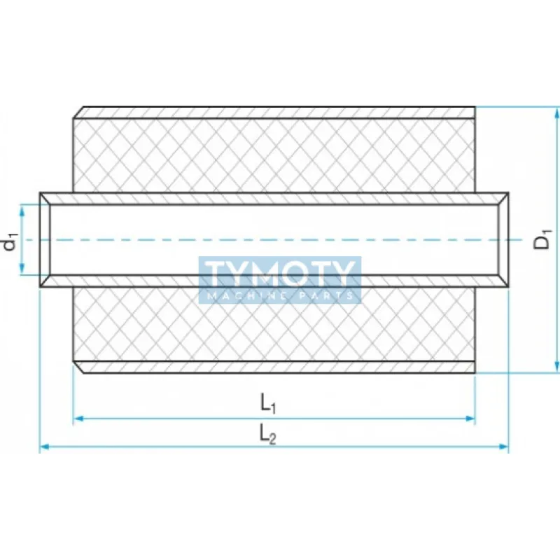 Silentblok valcový - puzdrová pružina 25x50/65(68)
