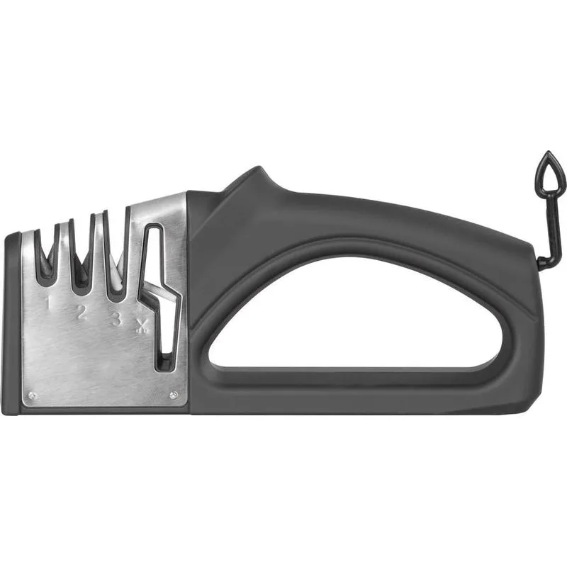 Ostrič MagicHome, na nožnice/nože, brúska, 4v1, čierny