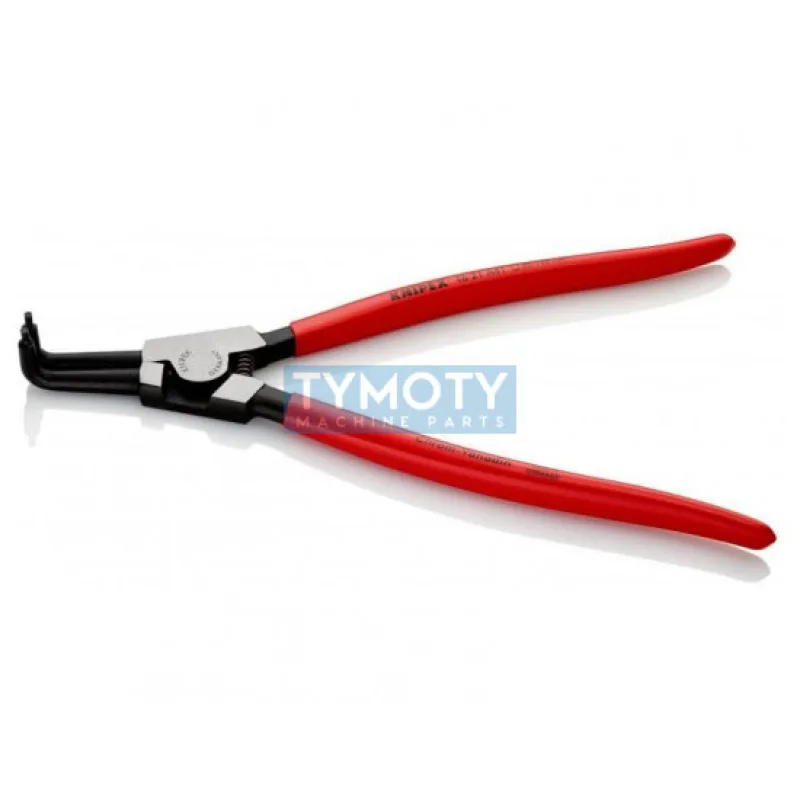 KNIPEX 46 21 A41 Kliešte pre vonkajšie poj. krúžky 85-140 mm, zahnuté 90 ° pot. plastom, fosfátované
