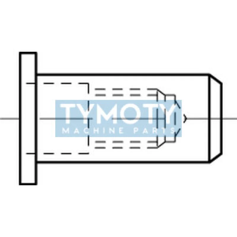 Matica nitovacia uzavretá s plochou hlavou M6 (3,0-5,0) pozink