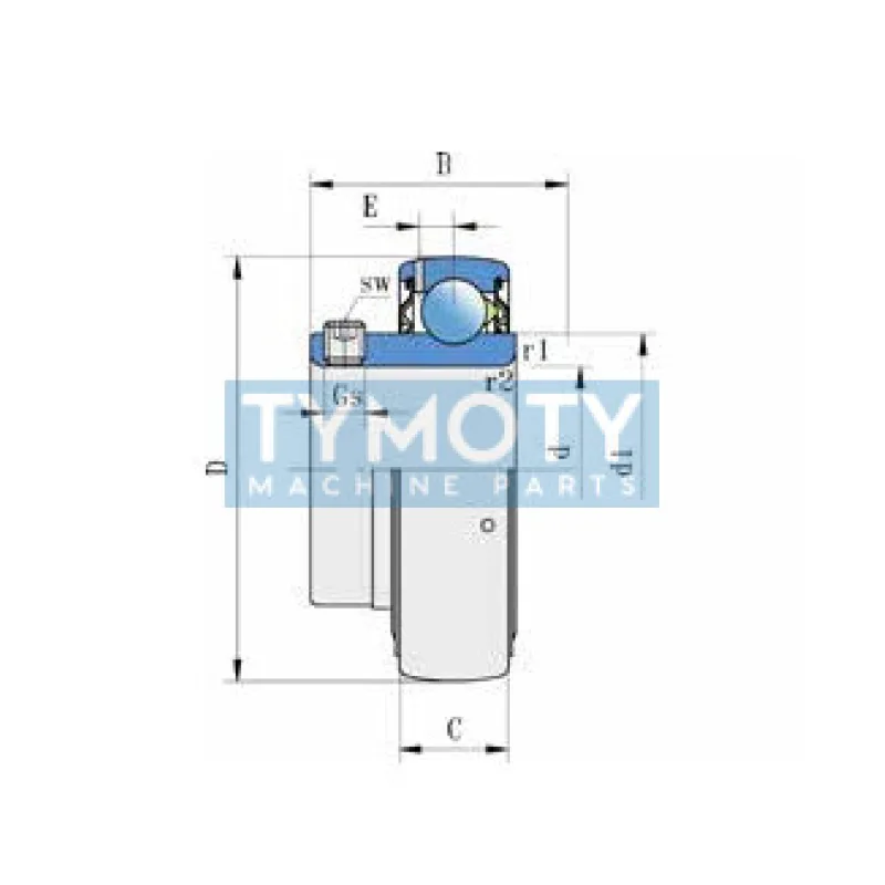 FKL UE 203-2S upínacie ložisko