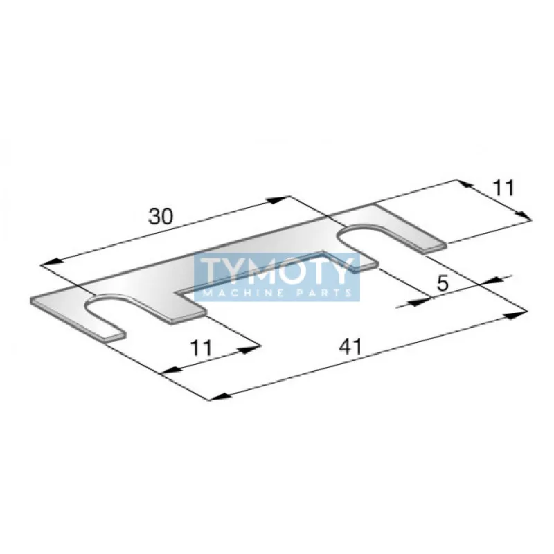 Poistka plech.50A 41mm