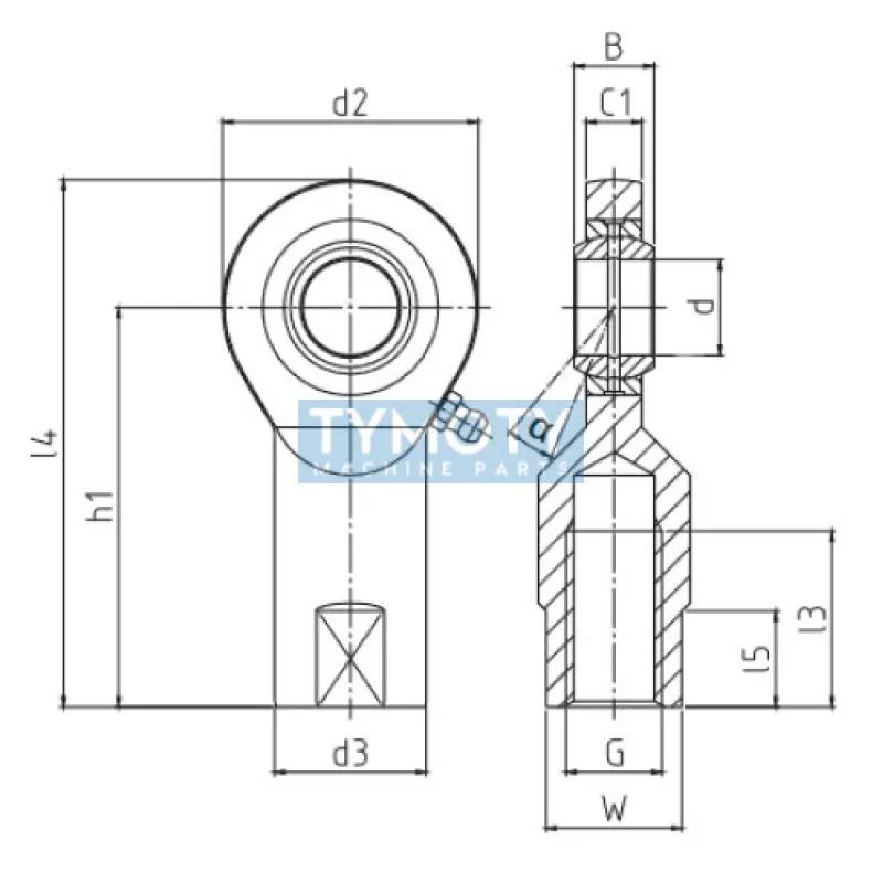 Durbal EFN 30-20-502 Classic Line, kĺbová hlavica