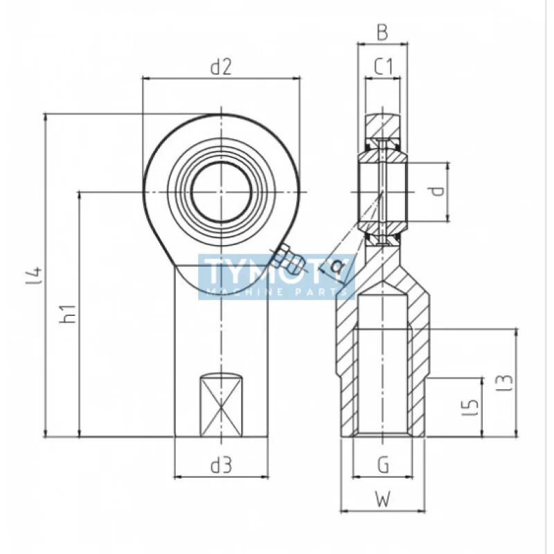 Durbal EFN 60-30-501 Classic Line, kĺbová hlavica