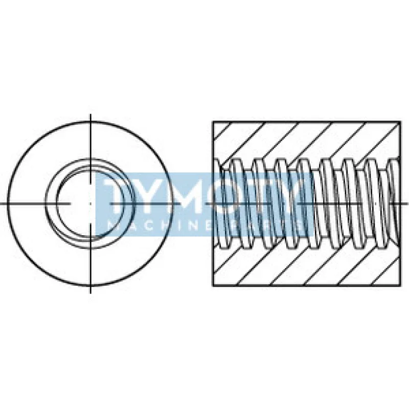 Matica trapézová kruhová DIN 103 Tr14x4 D36xL21
