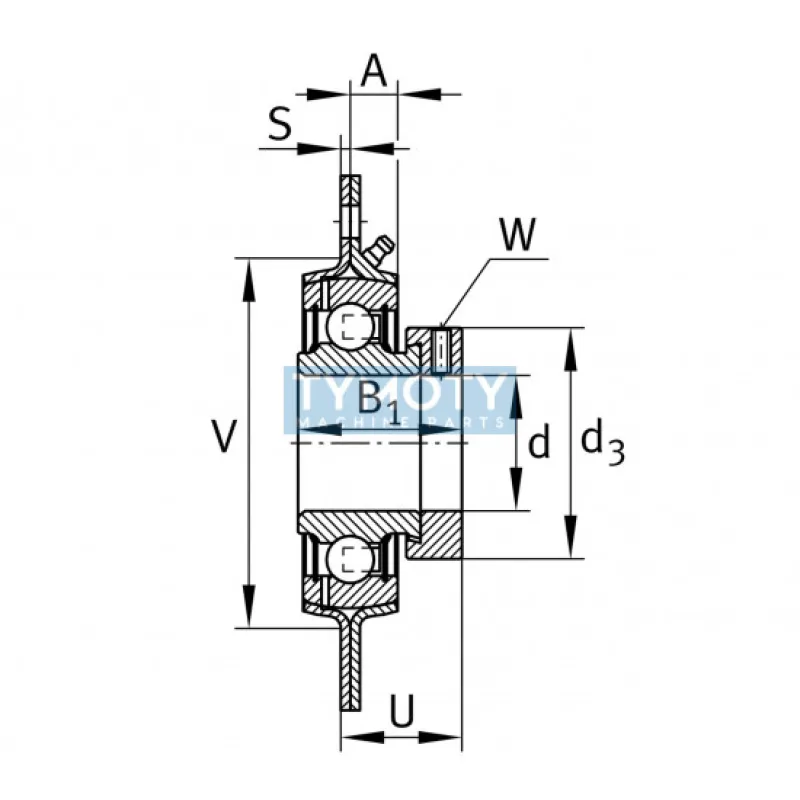 INA GRA 30 ložisková jednotka