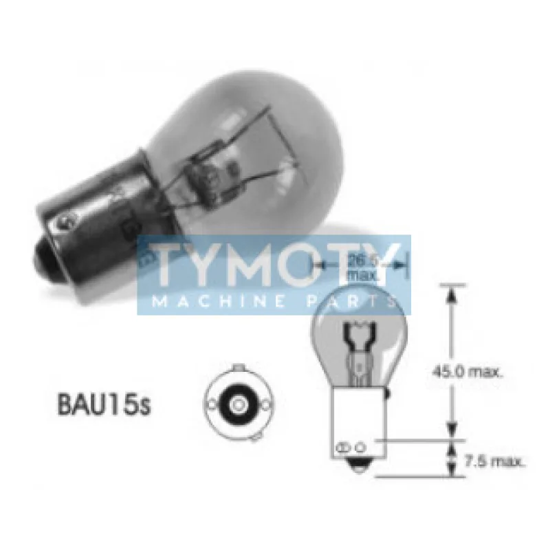 Žiarovka 24V 21W BAU15s Osram oranžová