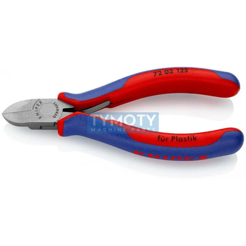 KNIPEX 72 02 125 Bočné štiepacie kliešte na umelú hmotu, viaczložkové návleky, 125 mm