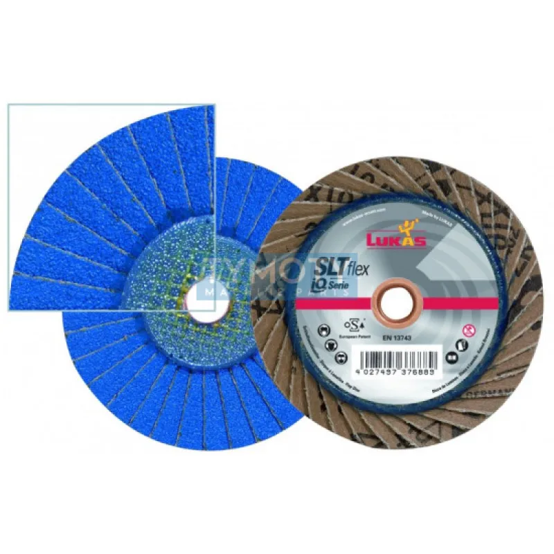 Brúsiaci lamelový kotúč flexibilný, LUKAS, 125 ZKS 60/SLT Flex