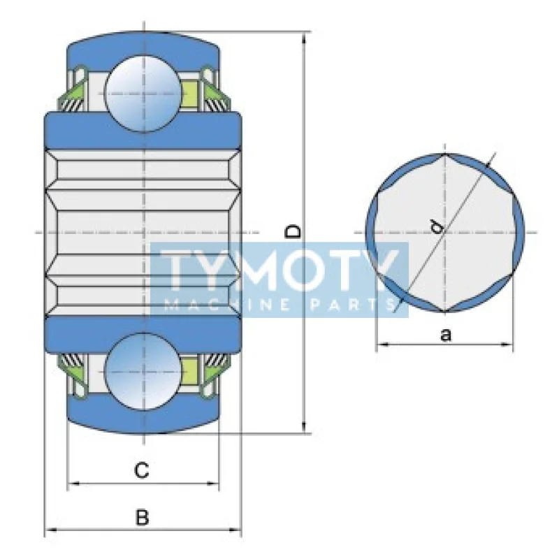 FKL W 208 PPB16 ložisko