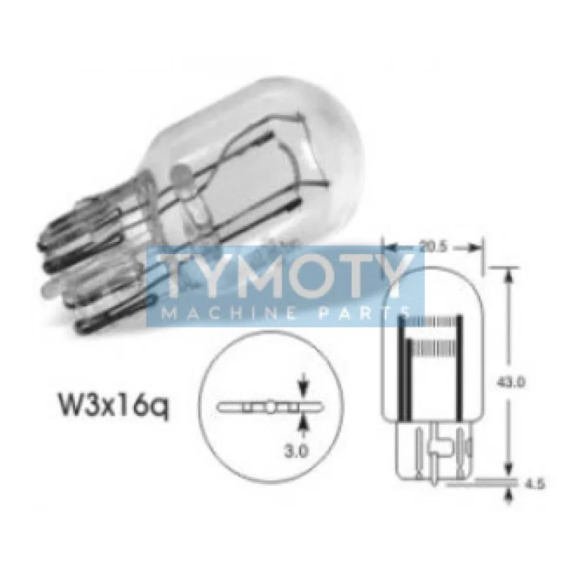 Žiarovka Narva 12V 21/5W W3x16q celosklenená