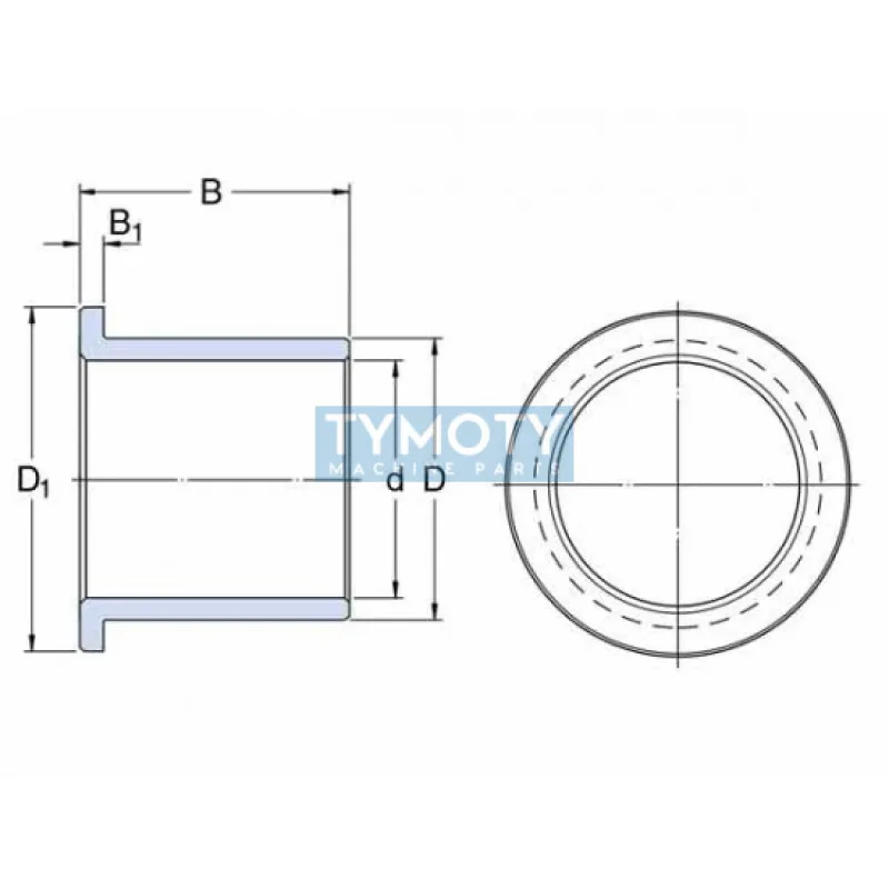 SKF PBMF 354535 M1G1 puzdro klzné prírubové, masívny bronz